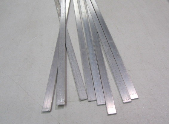 6061 T6 Metric Aluminum Bar, 2mm Thick x 10mm Wide x 3 Ft Length, 8 Units