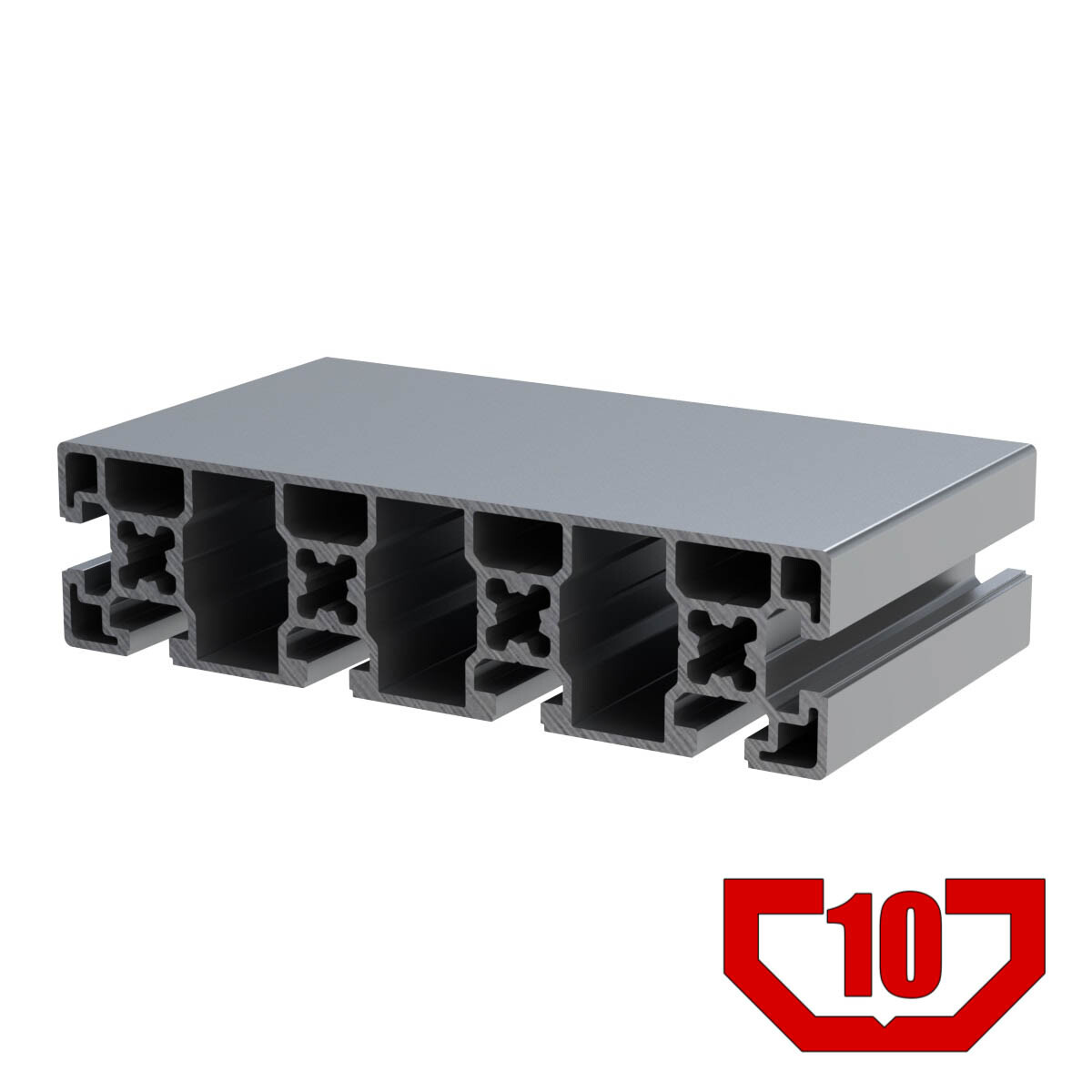 45×180-6S Aluminum T-Slot Profile-10mm T-Slot-1320mm 60″ Long (4)PK