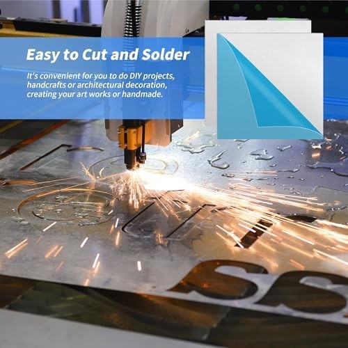 5 Pack 12″x12″ Aluminum Metal Sheets, 6061 T6 Flat Plates for Crafting & Industr