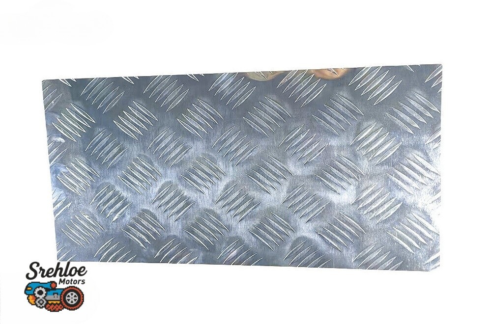 10inx20in Aluminum Diamond Plate Silver Sheet for Trailer RV Garage Use