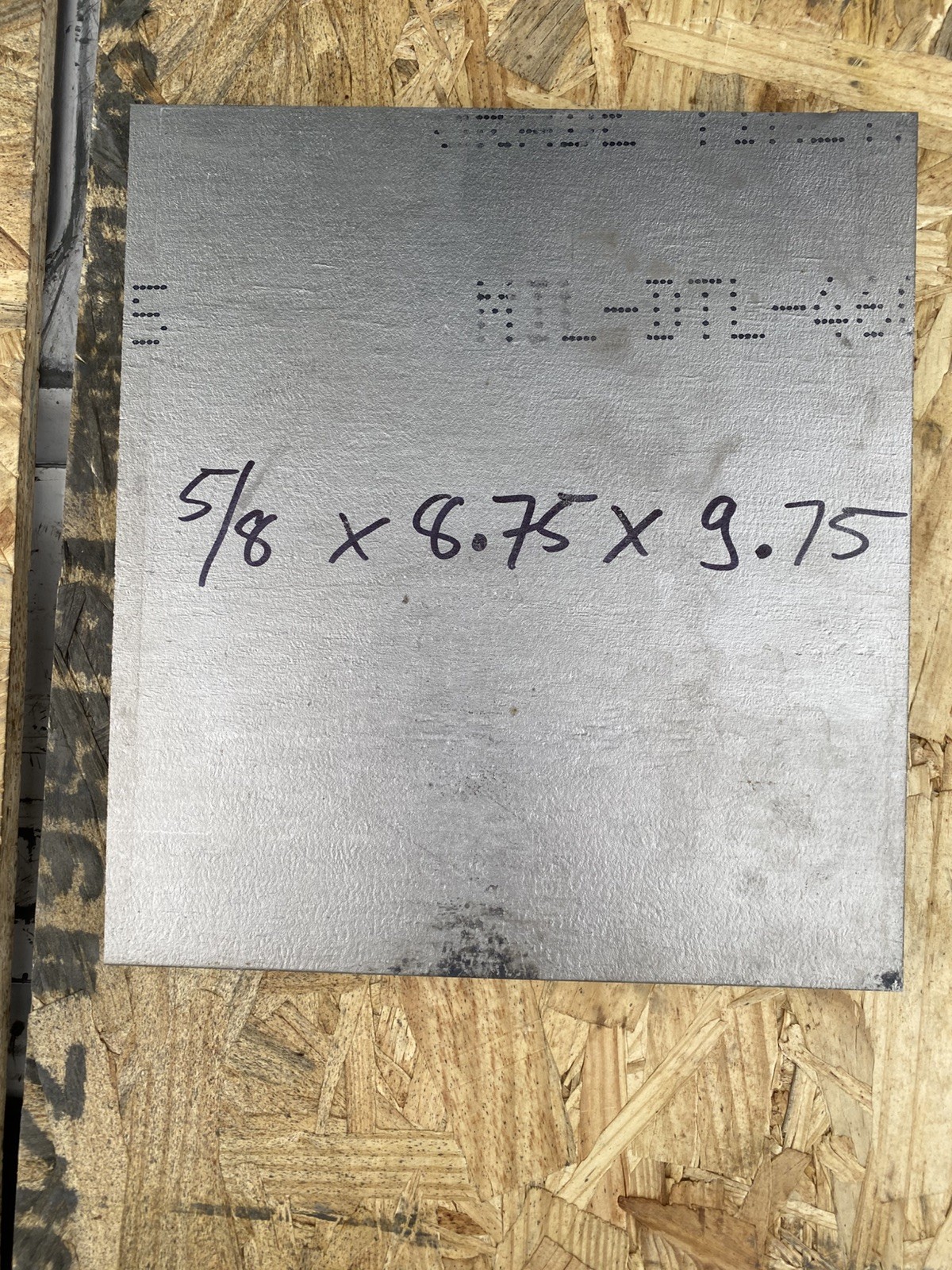 Titanium Plate 8.75 ”X 9.75 ”X 5/8”THK 6AL-4V Grade 5