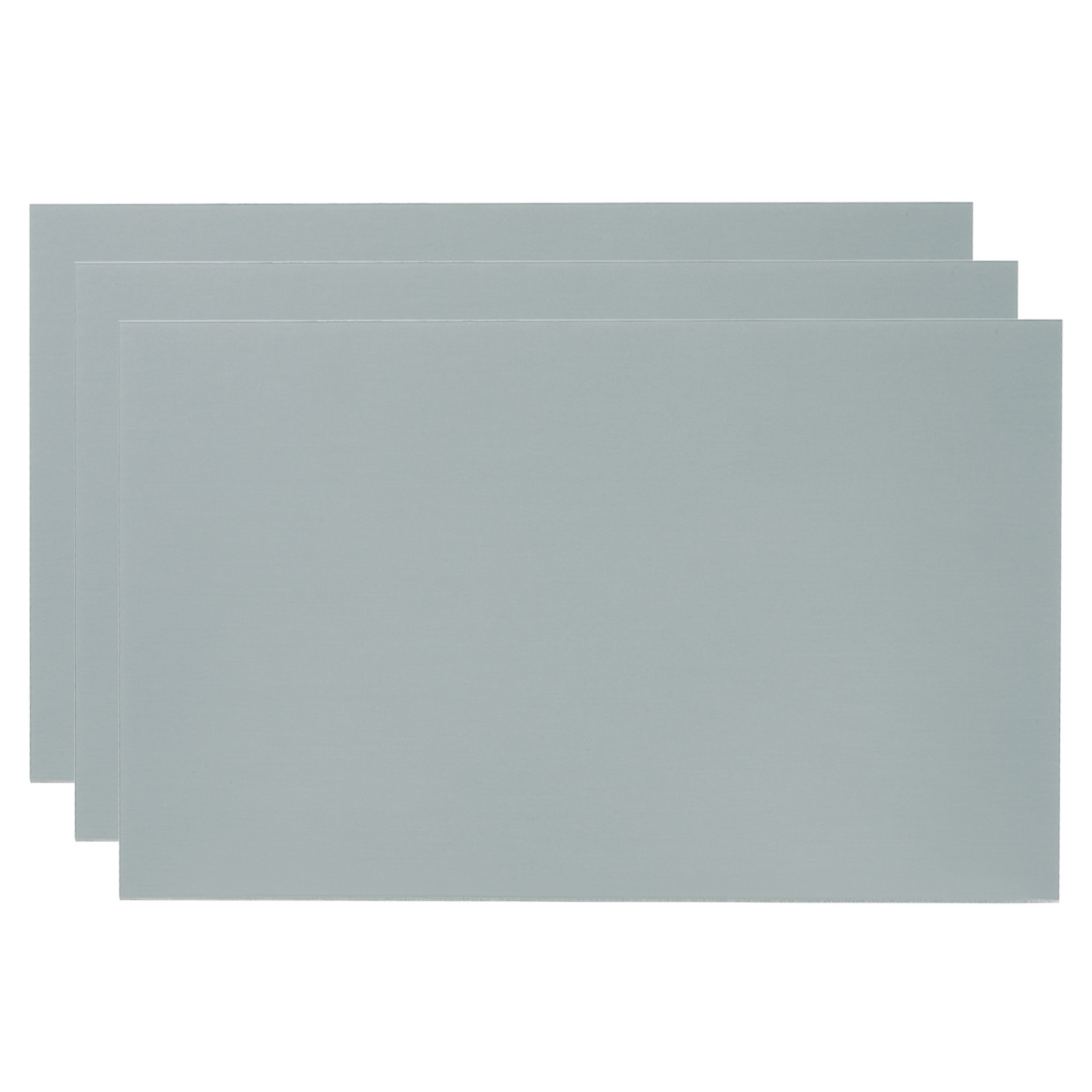 6×10 Inch Anodized Aluminum Sheet Metal, 3Pcs Laser Plates Engraving, Gray