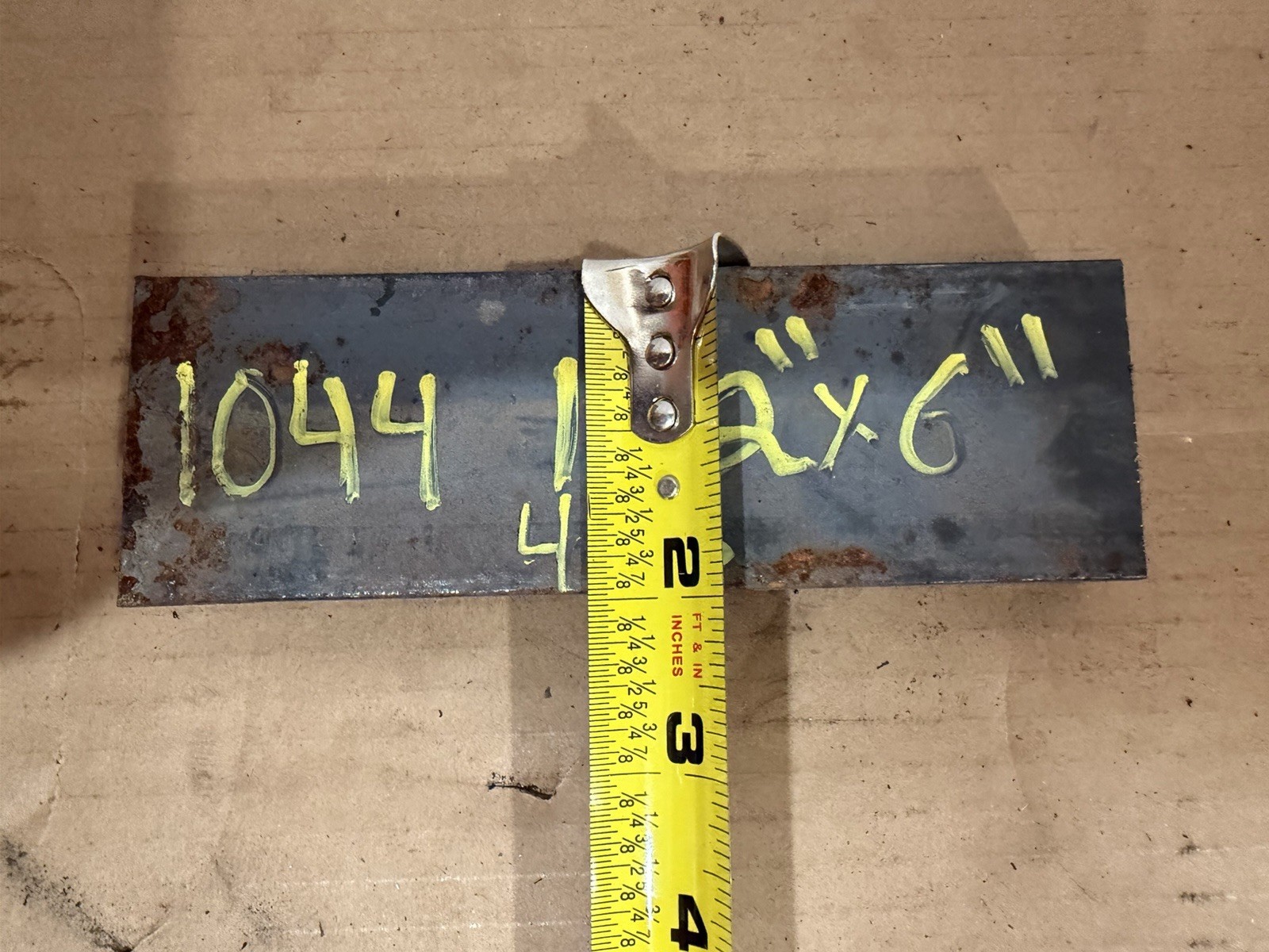 1″ x 2″ x 6” 1044 HR Steel Flat Bar | Rectangular 1044 Hot Rolled Flat