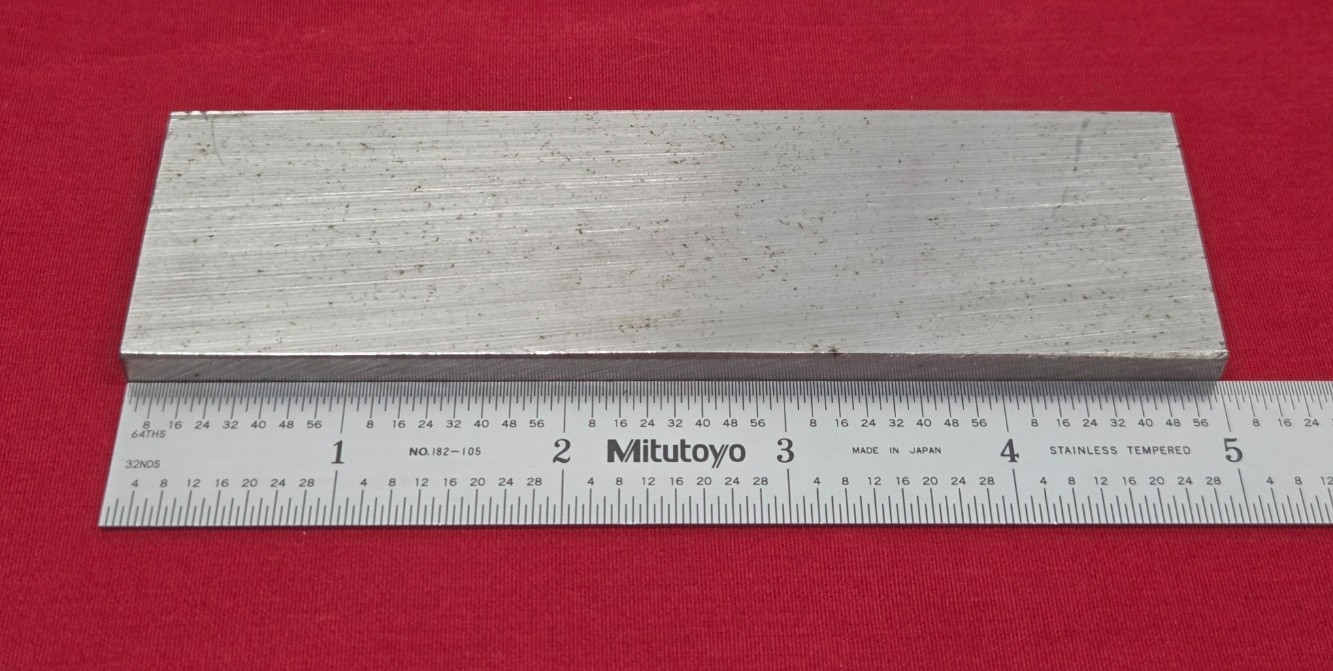 D2 Tool Steel Block Billet 5.010″ L x 1.510″ W x 0.263″ Thick, 8.87 Oz.