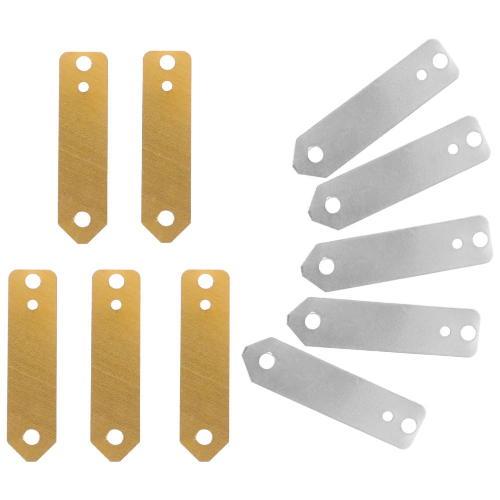 10Pcs Reusable Zinc and Copper Anode Strips for Educational Fruit Battery Use