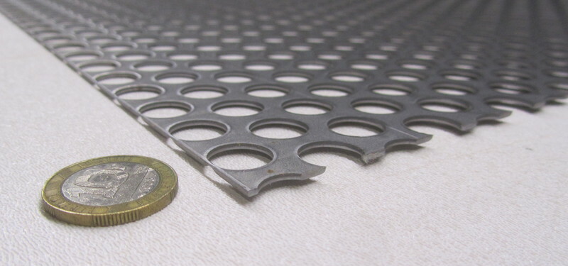 Perforated Staggered Steel Sheet .060″ Thick x 24″ x 24″, .500″ Hole Dia.