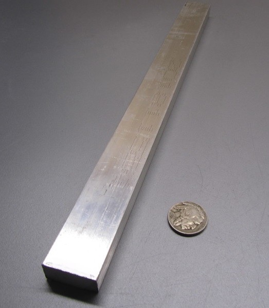 2024 T351 Aluminum Bar, 1/2″ (.500″) Thick x 1.0 Wide x 12″ Length