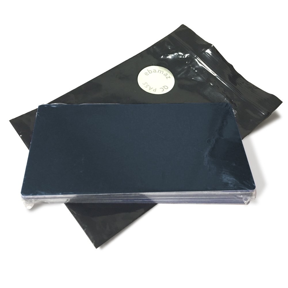 10PCS Black Anodized Aluminum Plate, 100x50mm, Blank, Adhesive, Round Corner