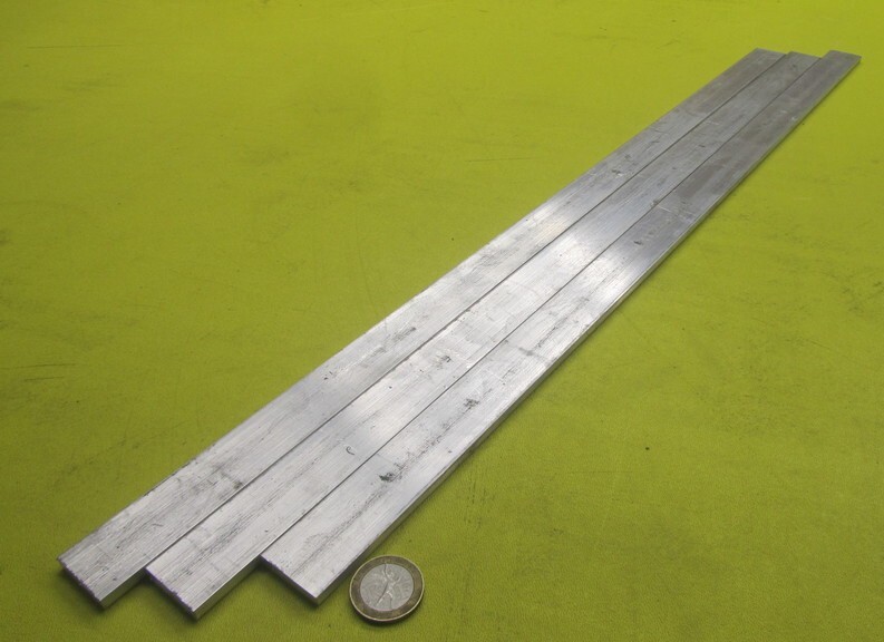 6061 T651 Aluminum Bar, 3/16″ (.187″) Thick x 1.0″ Wide x 24″ Length, 3 units