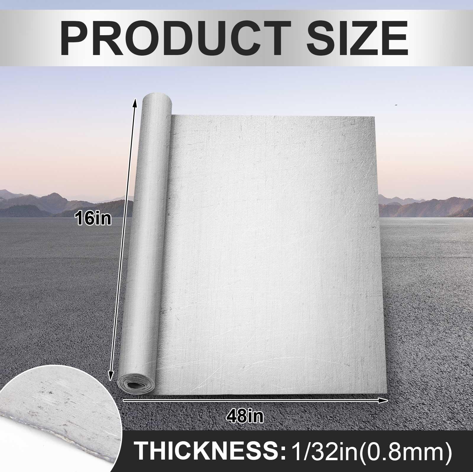 Industrial Grade 1/32” x 16” x 48” Lead Sheet Roll for Radiation Shielding &