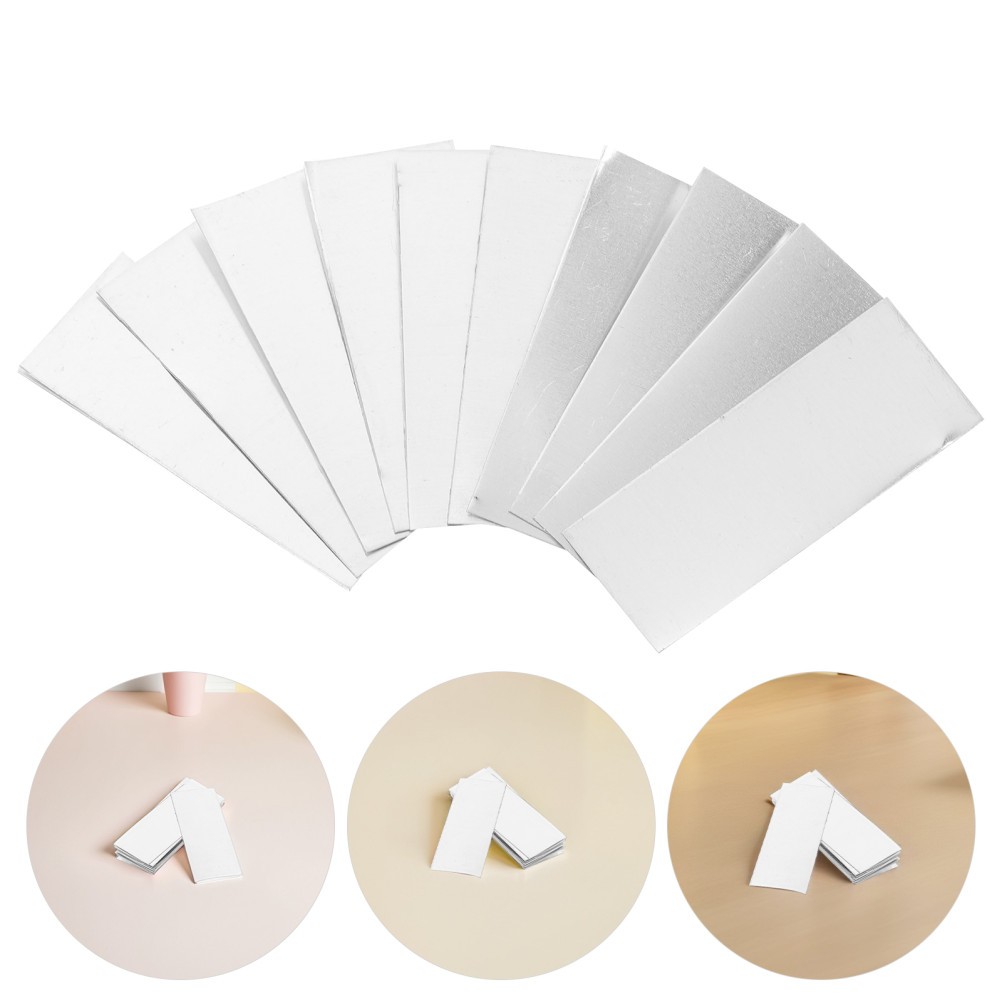 15Pcs Silver Aluminum Sheets Reusable Electrochemical Experiment Supplies