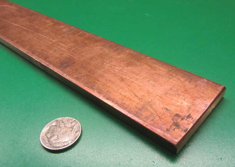 110 Copper Bar H02, 5/16″ Thick x 2.0″ Wide x 24 Inch Length