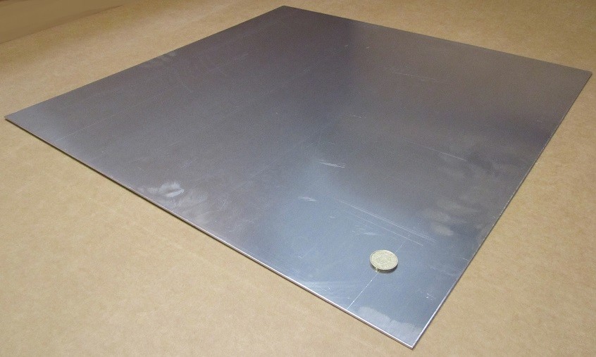 2024 Aluminum Sheet, T3, .090″ Thick x 24.0″ Width x 24.0″ Length