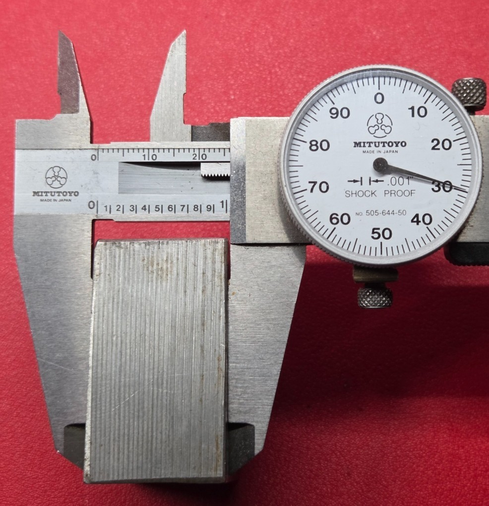 D2 Tool Steel Block Billet 1.950″ L x 1.825″ W x 1.03″ Thick, 1 Lb 0.2 Oz.