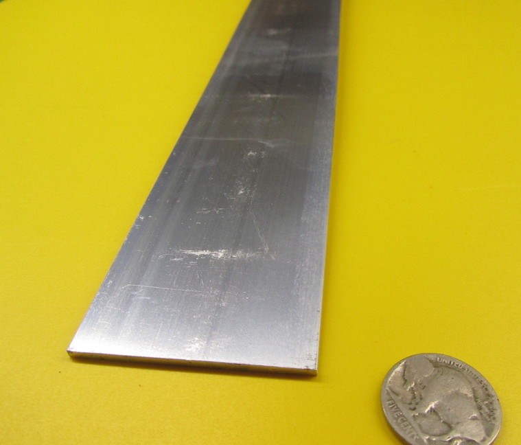 6061 T6 Aluminum Bar .090″ Thick x 2.0″ Wide x 48″ Length, 2 Pcs