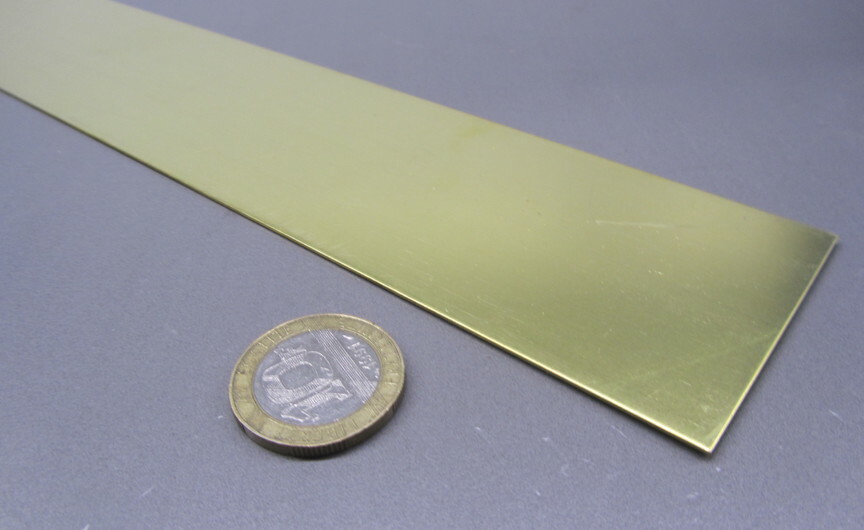 260 Brass Flat Bar .063″ Thick x 2.0″ Wide x 36″ Length