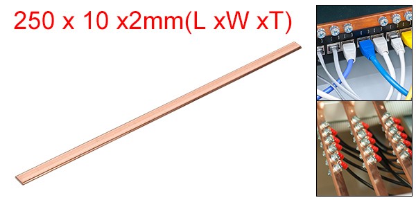 Copper Flat Bar 5/64″ Thickness x 3/8″ Width x 10″ Length Copper Bar Stock