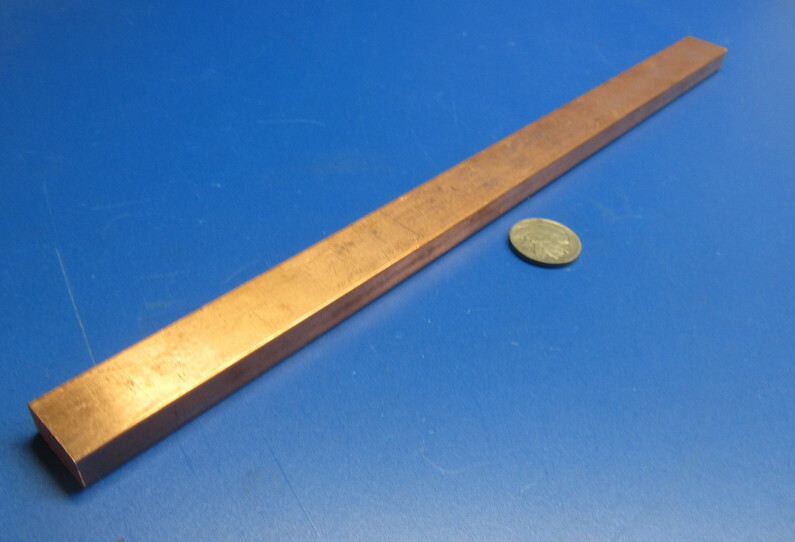182 Copper Bar 3/8″ Thick x 3/4″ Wide x 1 Foot Length