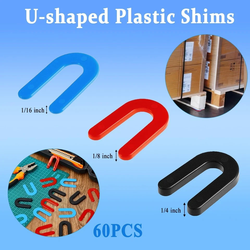 HEHIPLE 60 Pcs Auto Lift Installation Leveling Shim Kit Plastic Shims 2 Post …