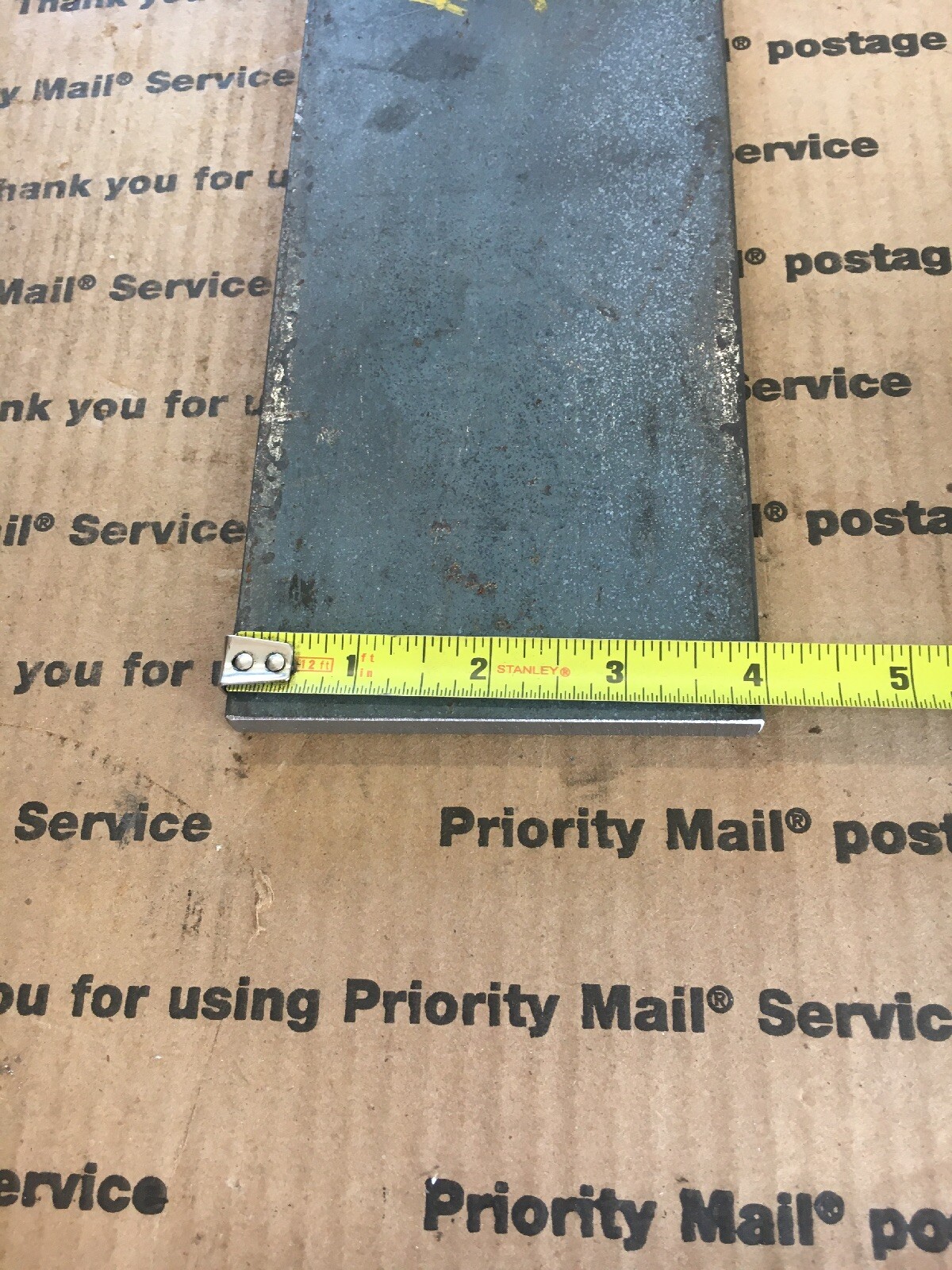 3/8 X 4 Flat Steel Bar 10” Length A-36