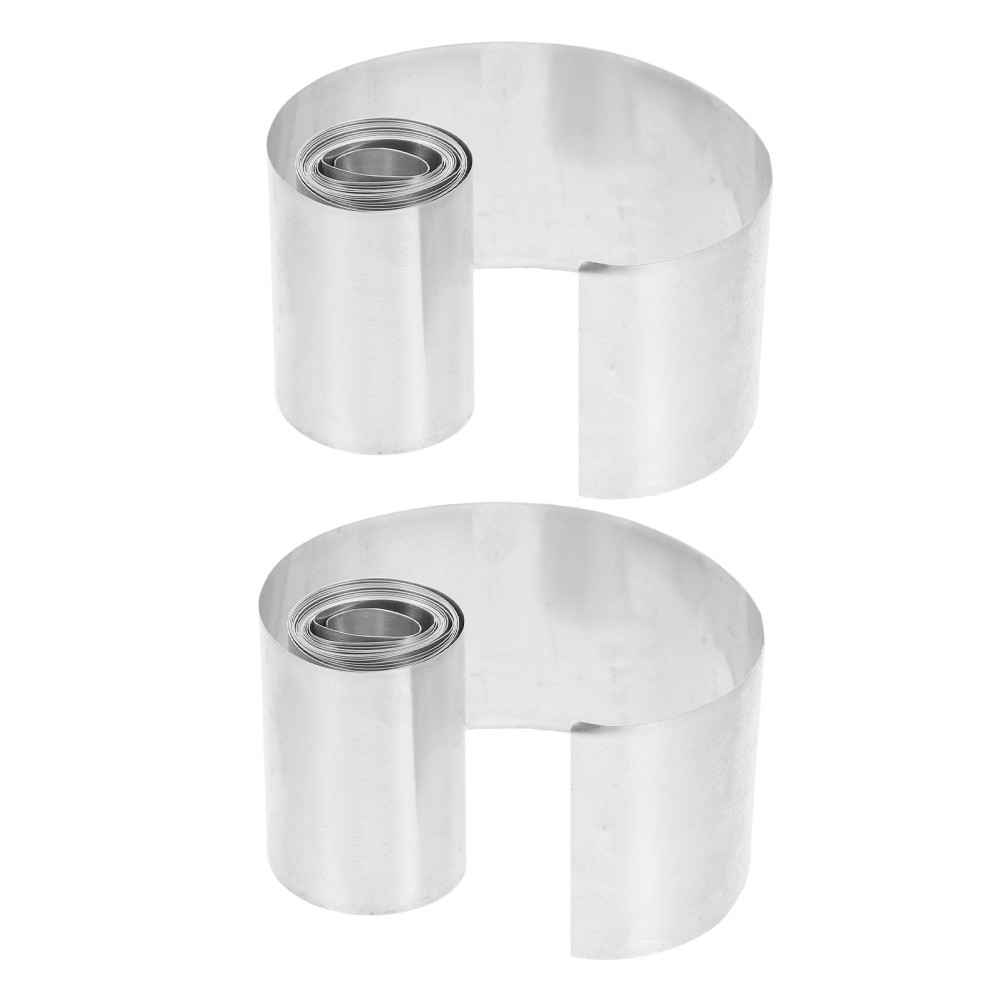 2 Rolls Pure Zinc Anode Plates – Zinc Electrode Strips for Home DIY Science