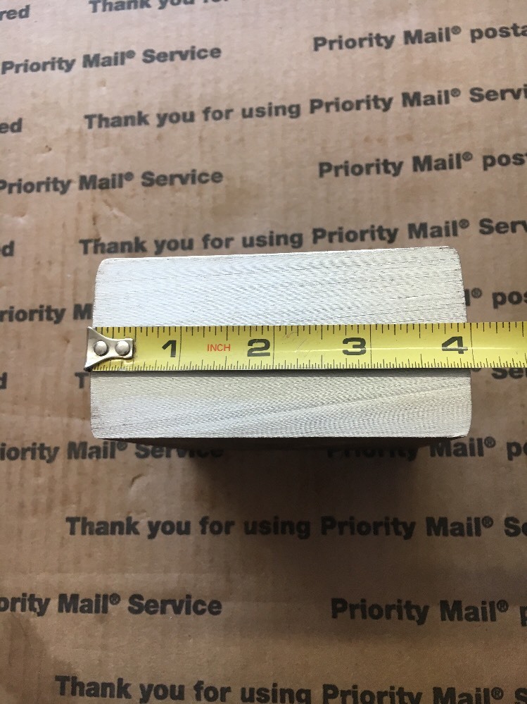 2 X 4 X 4″ THICK BLOCK Steel Bar Target Plate Blacksmith Bench Hammer Plate