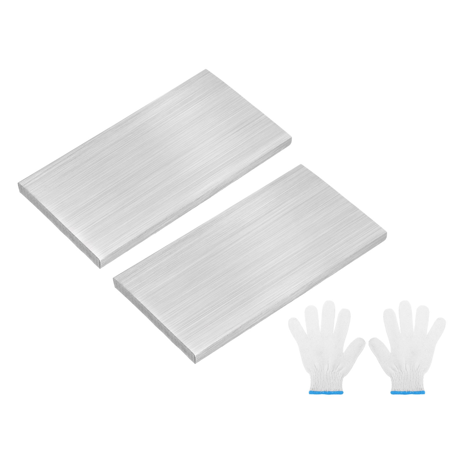2Pcs 304 Stainless Steel Flat Bar 1/4″ x 2″ x 4″ Trim Strips Sheet