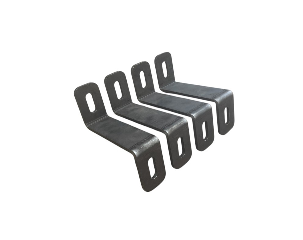 6″ x 2″ x 1/4″ STEEL Z BRACKET with slots (4 pack) Hot Rolled Slotted