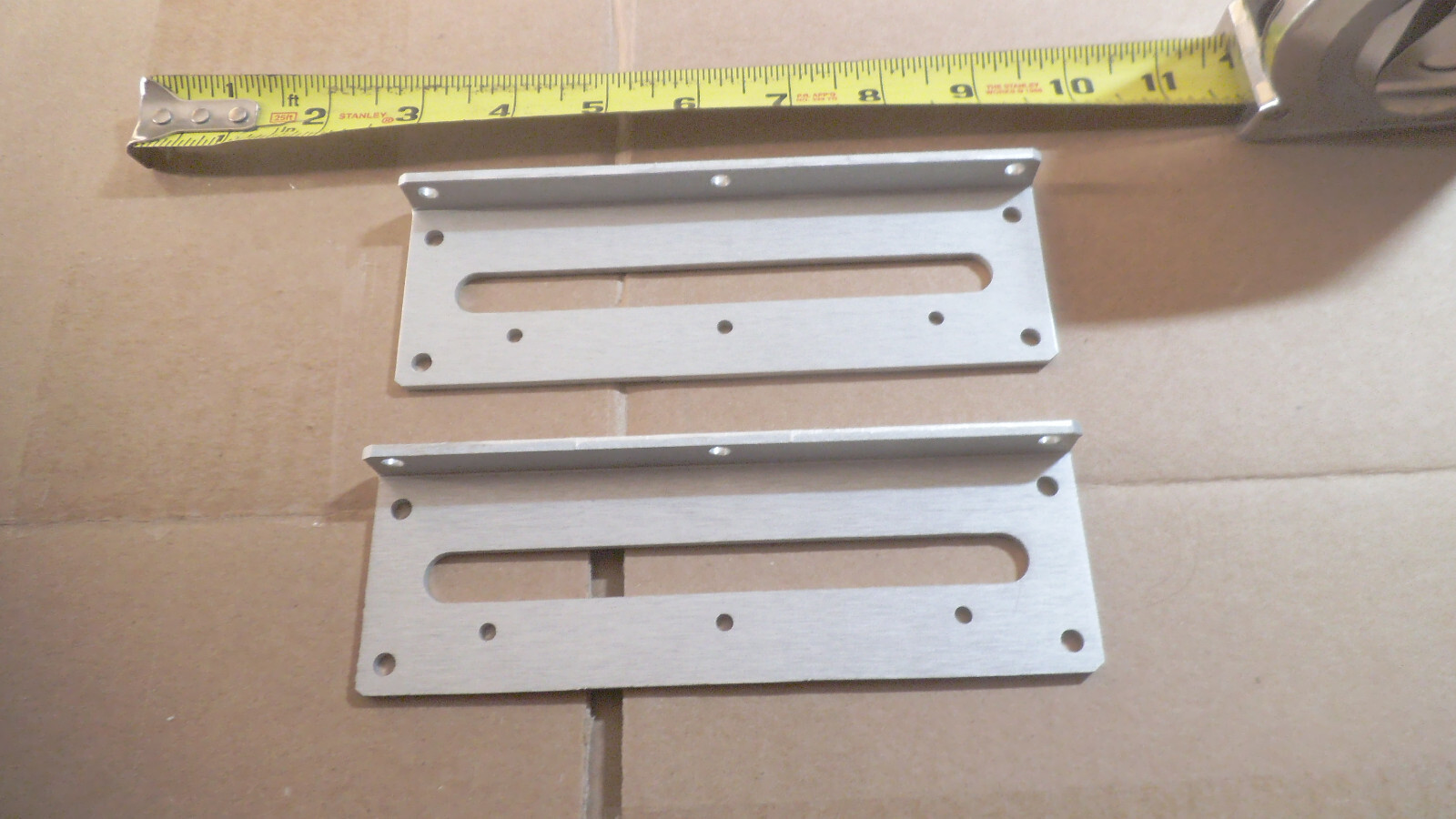 Set of 2 Aluminum L brackets, 6-1/2″ x 2″ x 1/2 ” x point 120″ thick