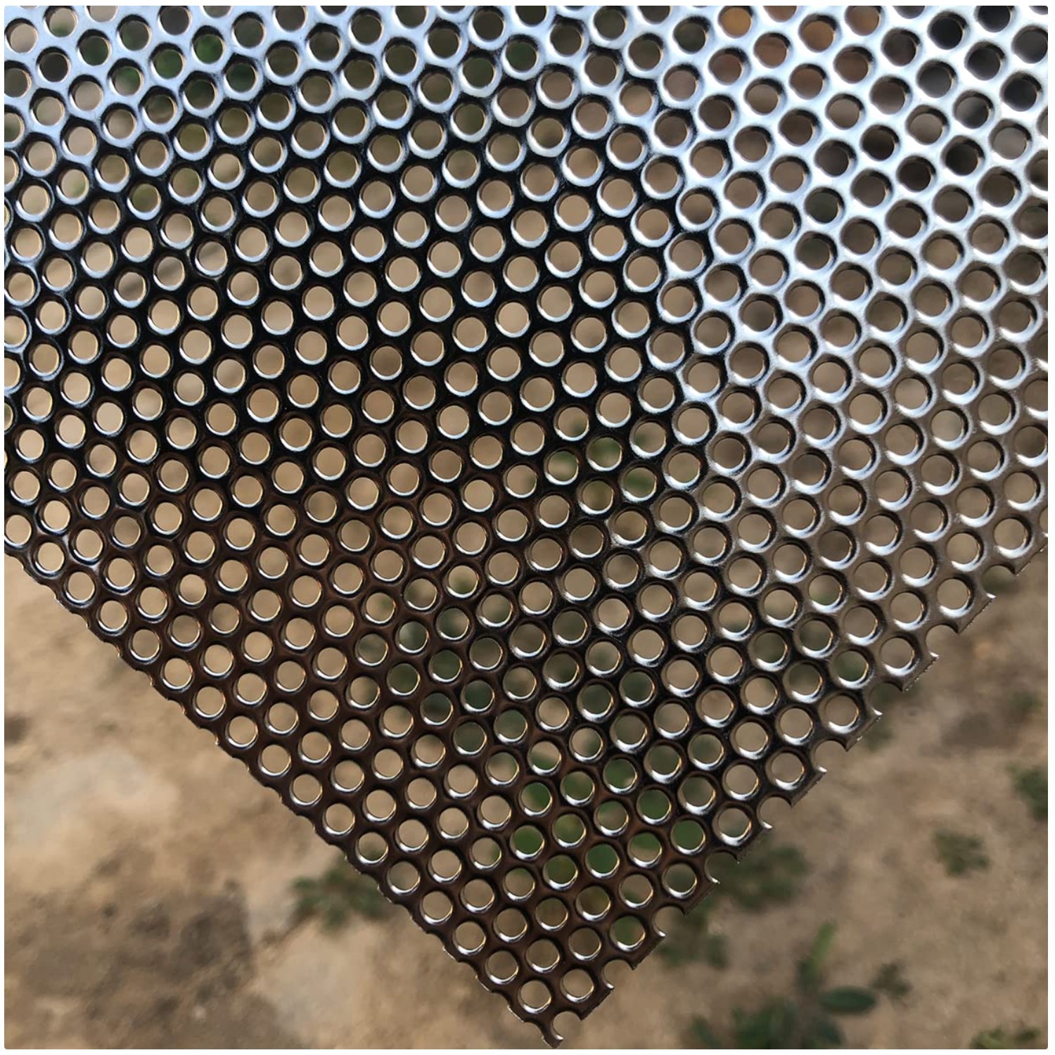 Perforated Stainless Steel Sheet 20GA 19.6″X9.8″ Rectangle