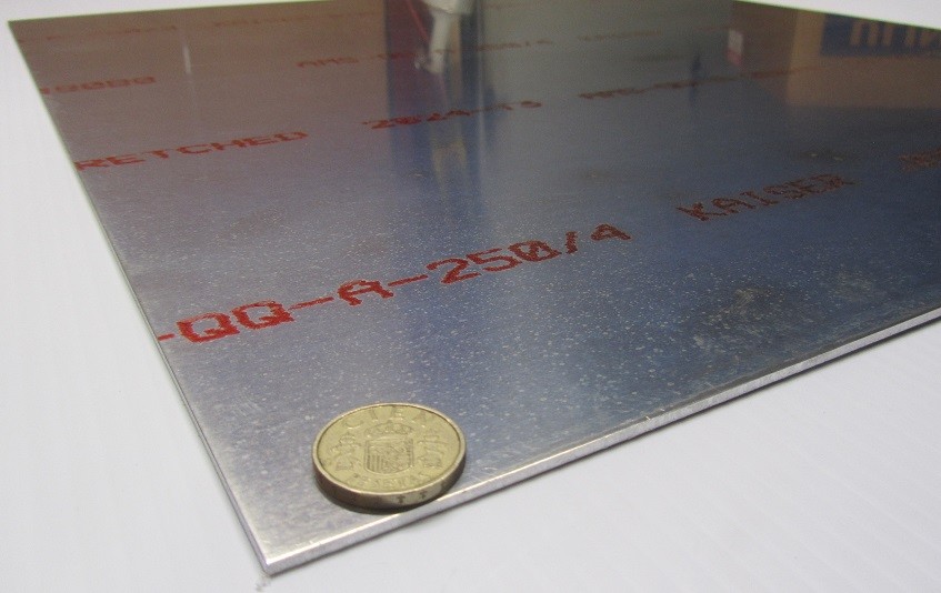 2024 Aluminum Sheet, T3, .090″ Thick x 24.0″ Width x 24.0″ Length