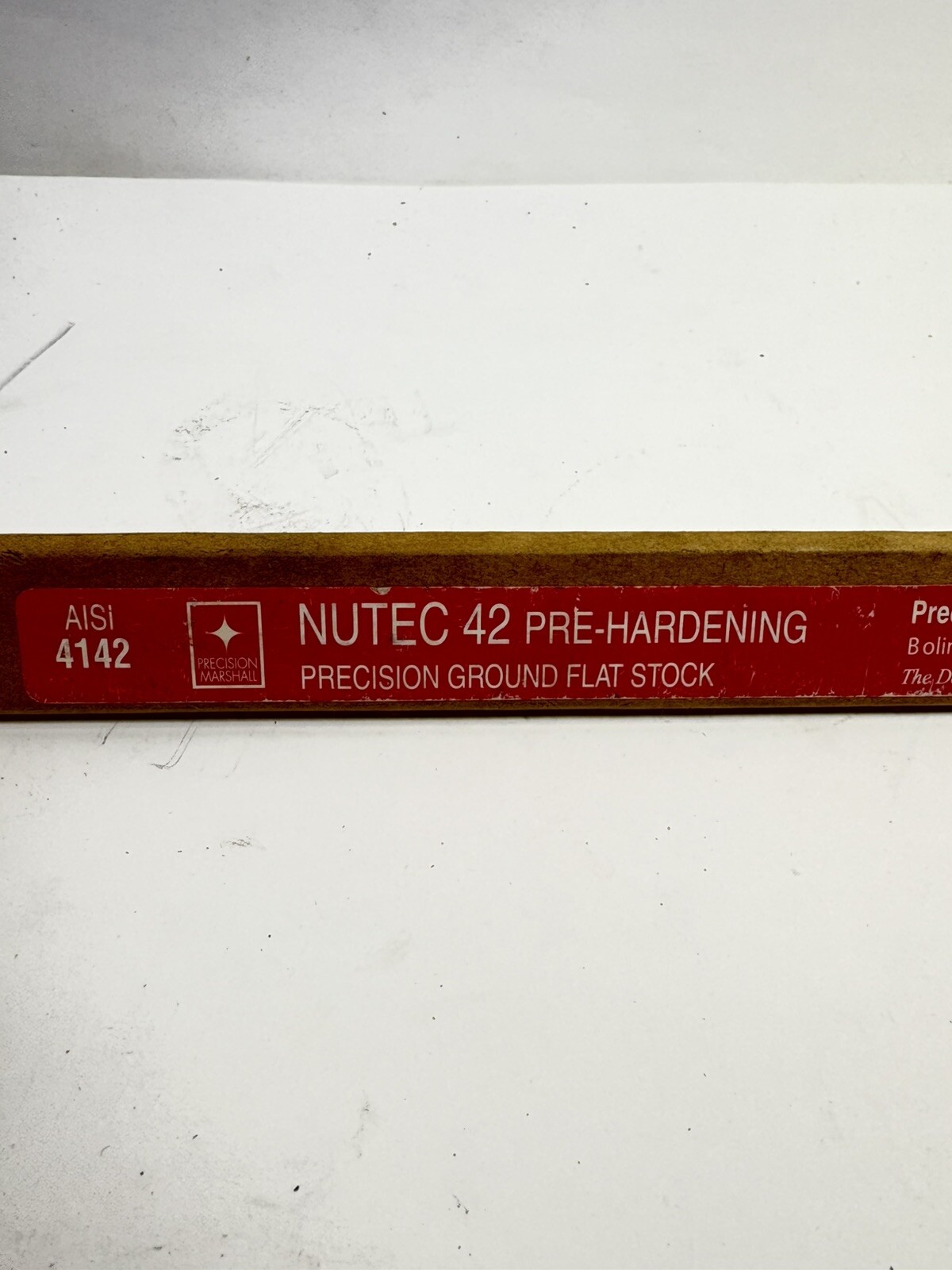 4142 Alloy Steel Nutec 42 Pre Hardening 1/4x1x18” Precision Ground Flat Stock