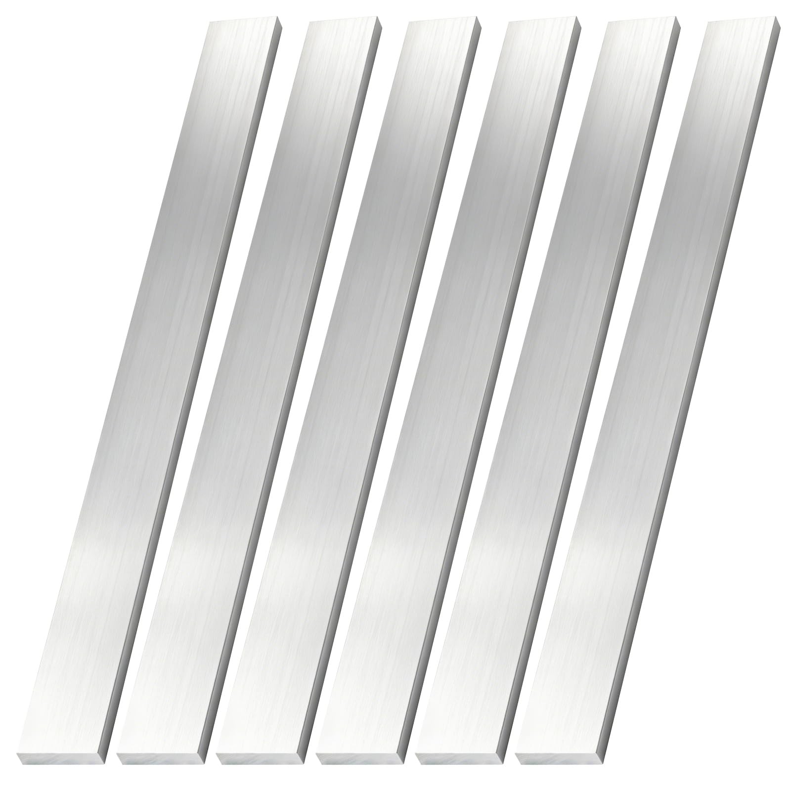 6 Pcs 6061 Aluminum Solid Square Flat Plate T6511 Mill Stock 1/4″x1″x12″