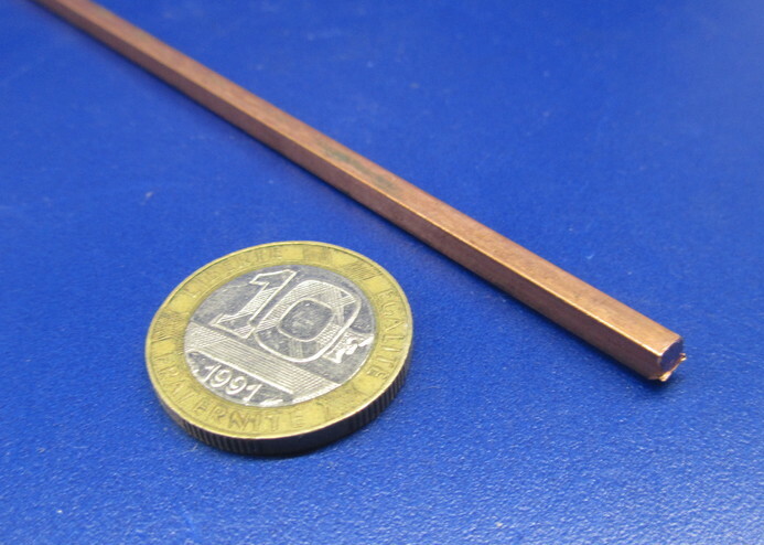 182 Copper Square Bar 1/8″ Thick x 1/8″ Wide x 6 Foot Length
