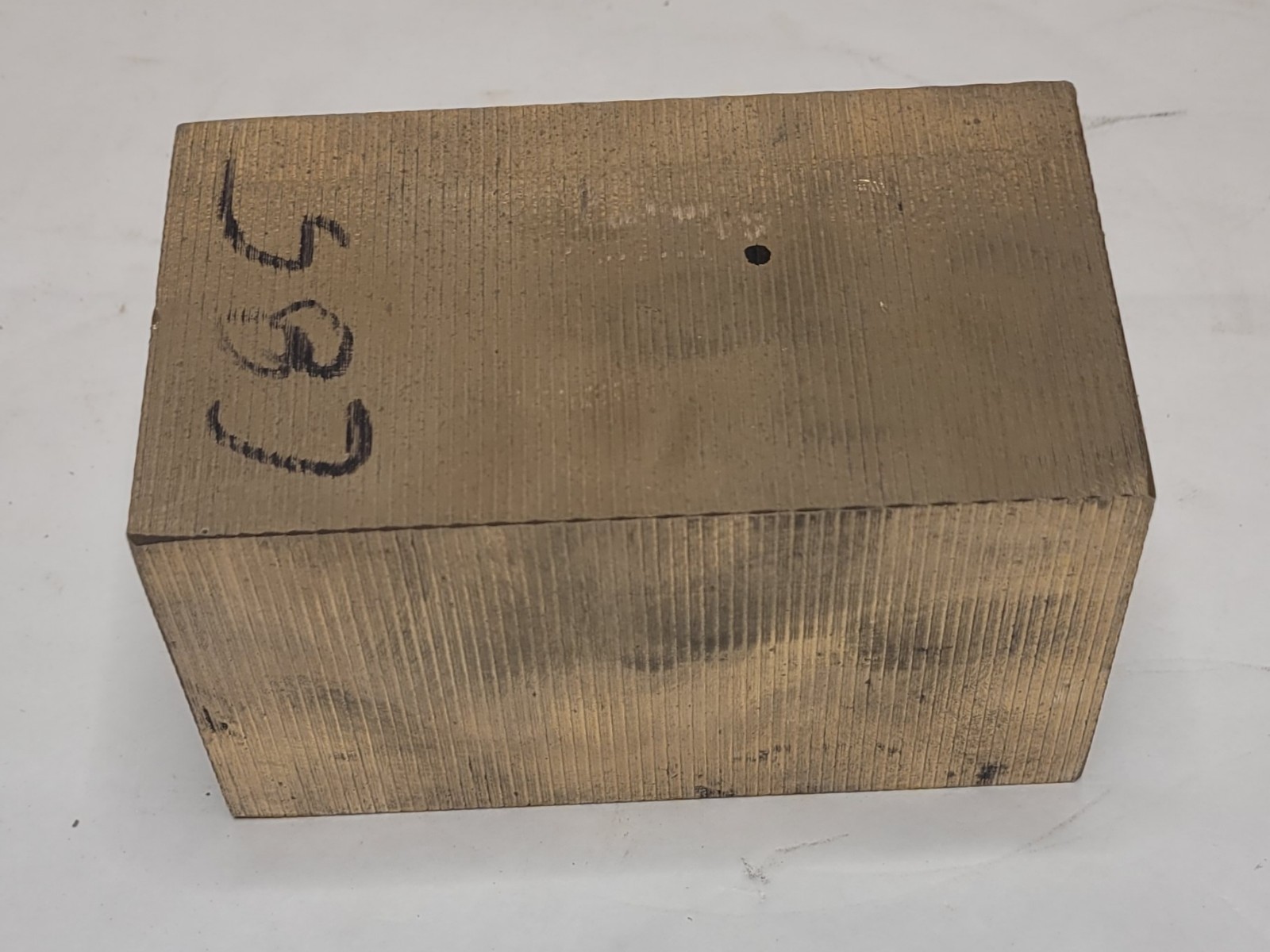 Block Of Solid Brass Bronze? Stock For Machining C85 4 15/16″ X 2 5/8″ X 2 15/16