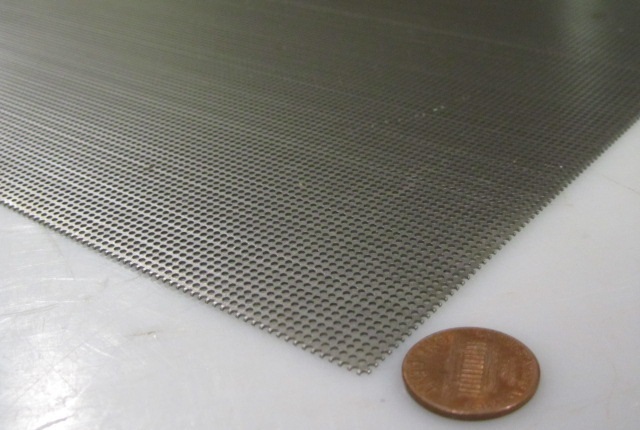 Perforated Steel Sheet .024″ Thick x 24″ x 24″, .045″ Hole Dia.