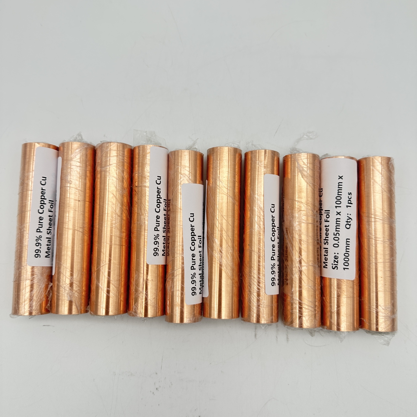 1PC 0.05mm x 100mm x 1000mm 99.9% Pure Copper Cu Metal Sheet Foil