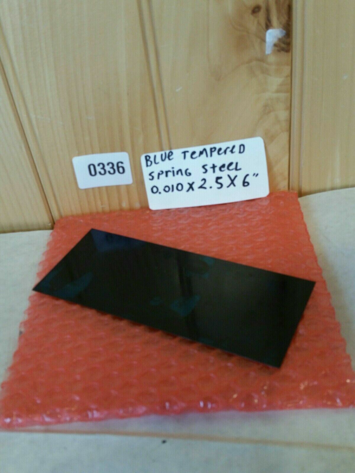 0.010 Blue Tempered Spring Steel Shim stock 2.5″ x 6″ .010″ 010 pinball tatoo