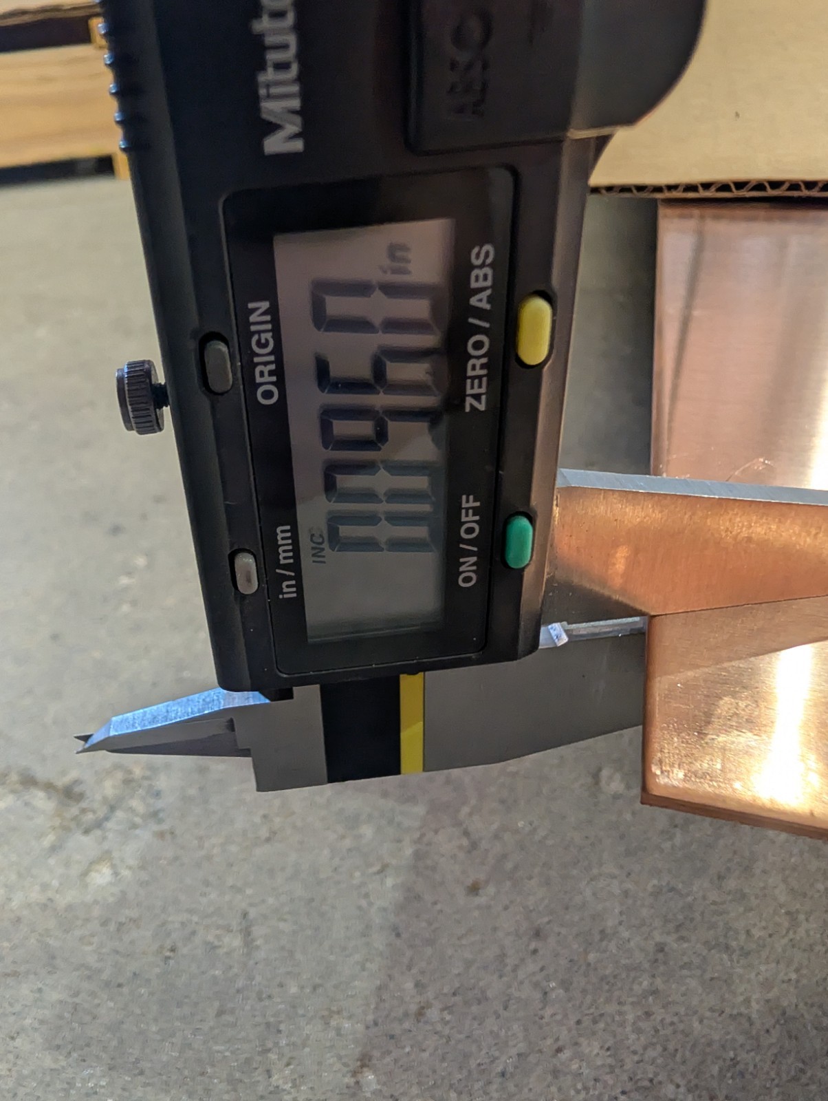 .093″ (3/32) Copper Sheet C110 12″X12″ Square