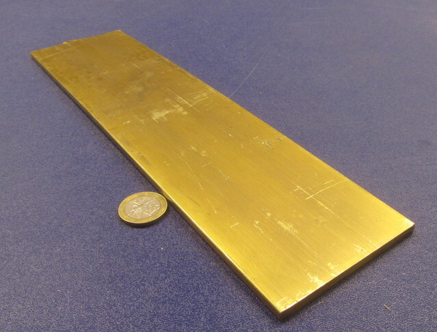 360 Brass Flat Bar 3/16″ Thick x 3.0″ Wide x 12.0″ Length