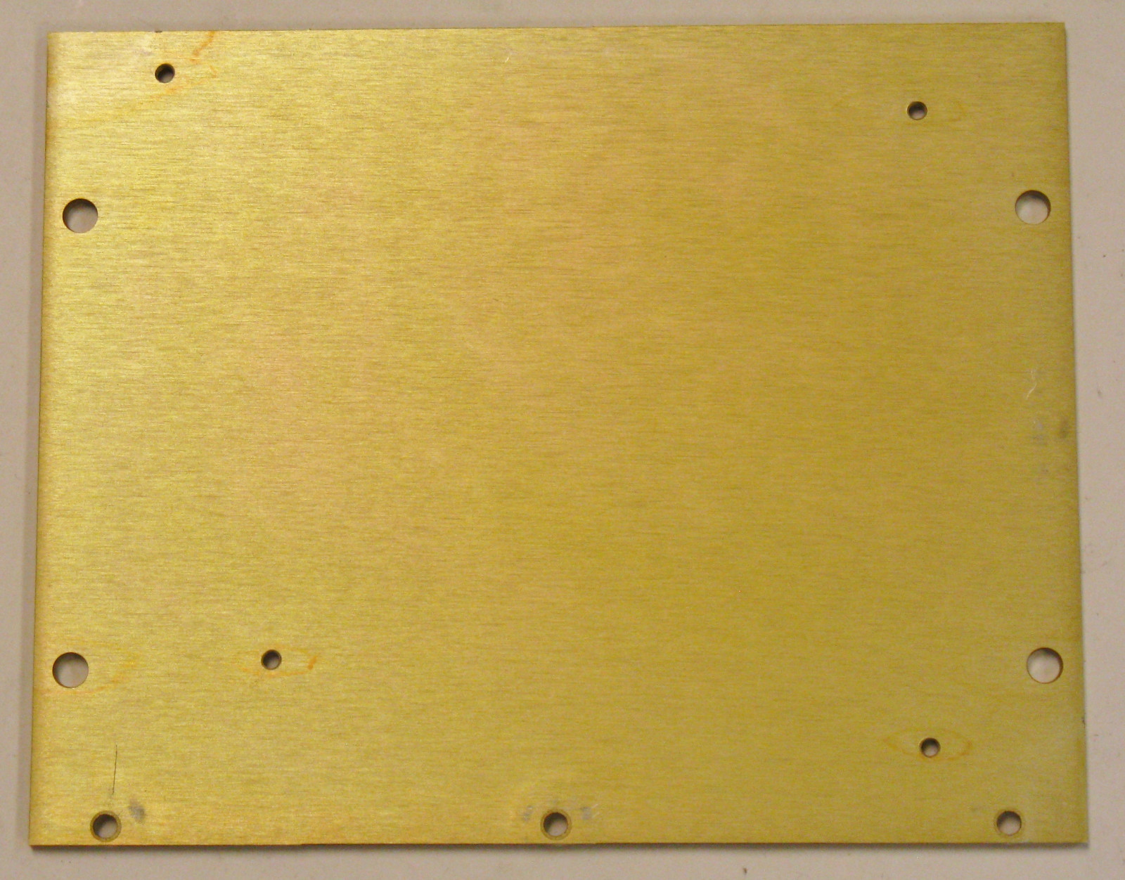 5 Medium Flat Aluminum Plate Mounting Panel 6.75″ x 5.38″ x .125″ New w holes