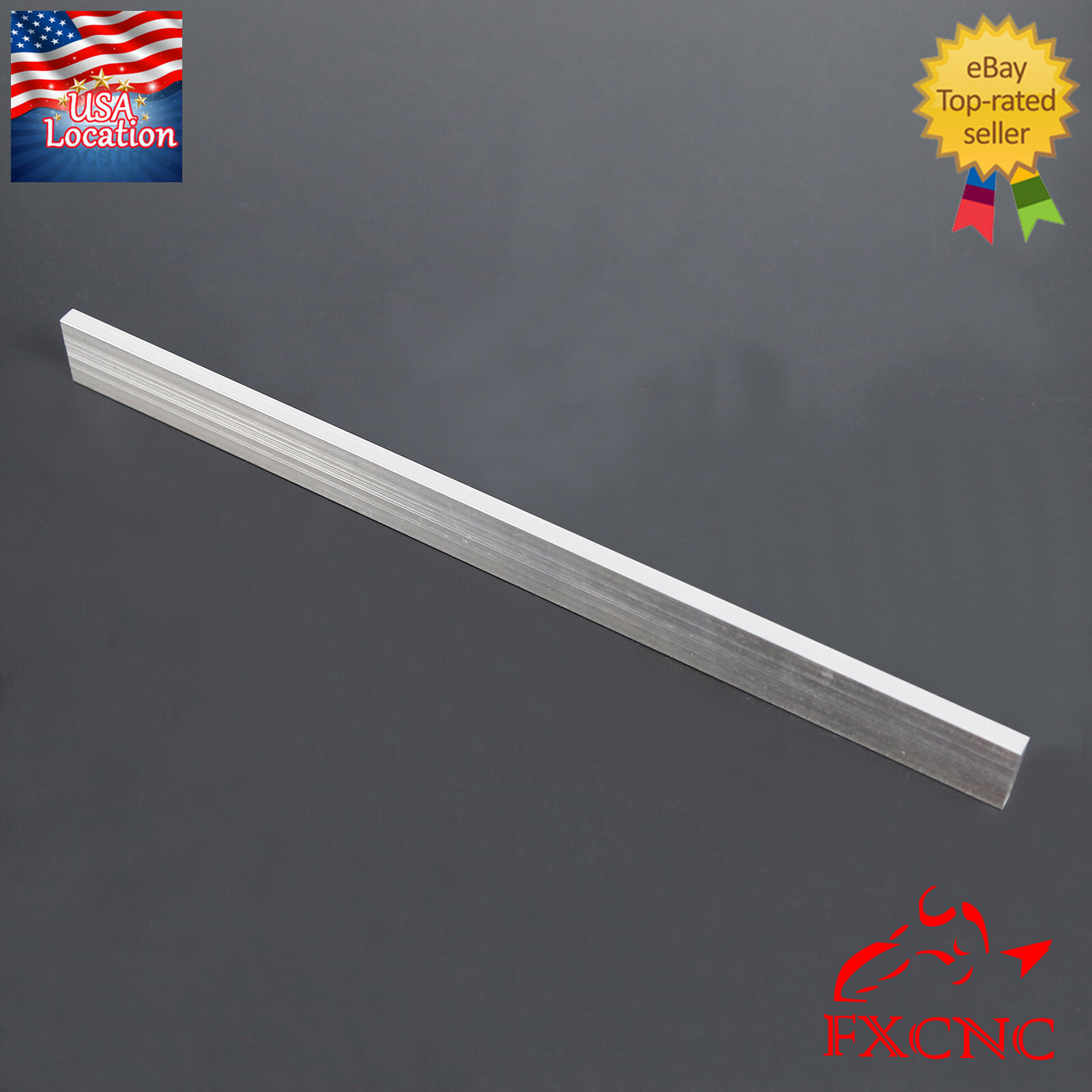 2pcs T6061 Aluminum Flat Plate Sheet Flat Length 300mm Width 25mm Thickness 6mm