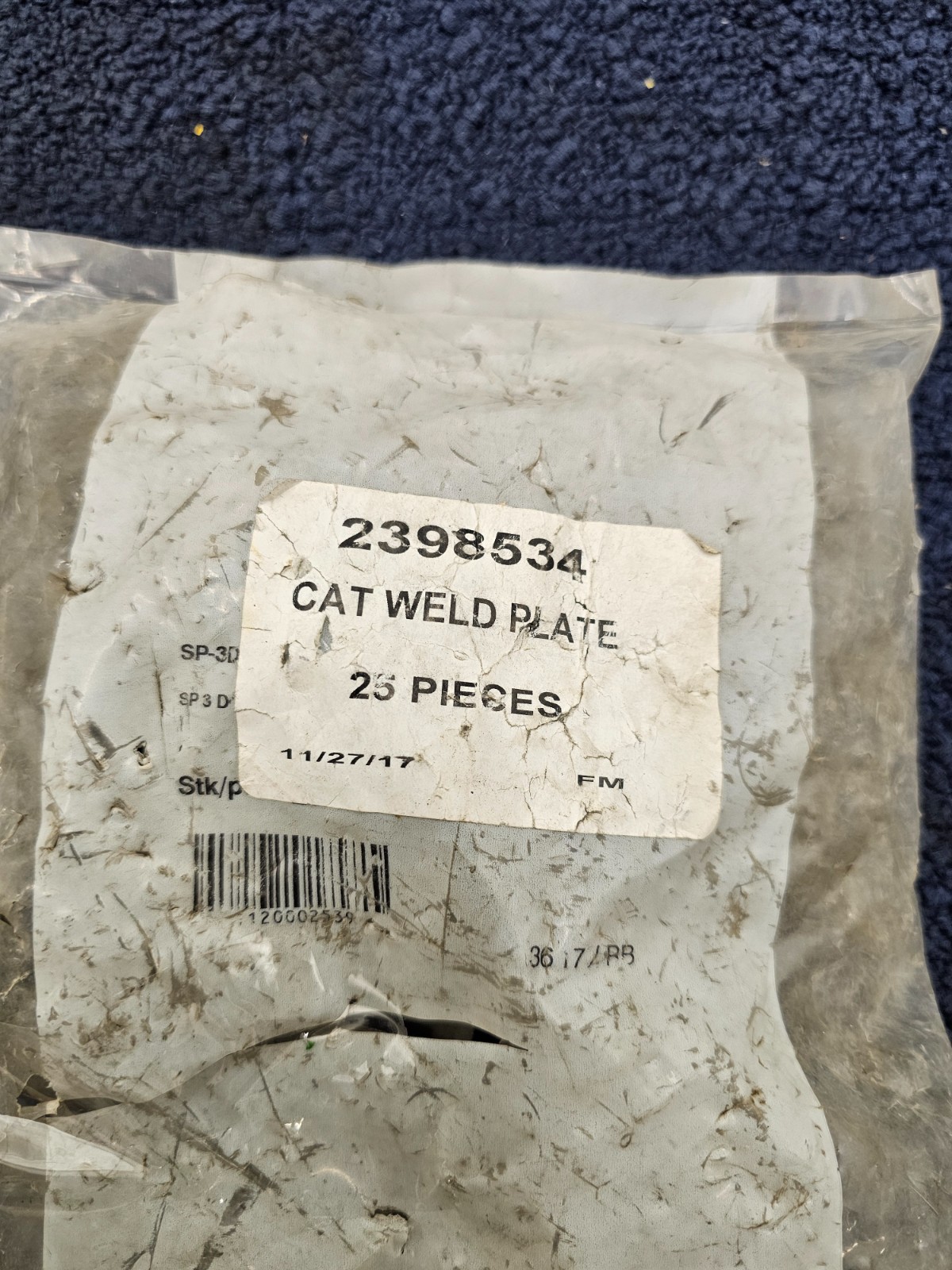 (QTY 25) 239-8534 2398534 M8x1.25 Weld Plate fits CAT 277D 297D2 257D3 297D XHP