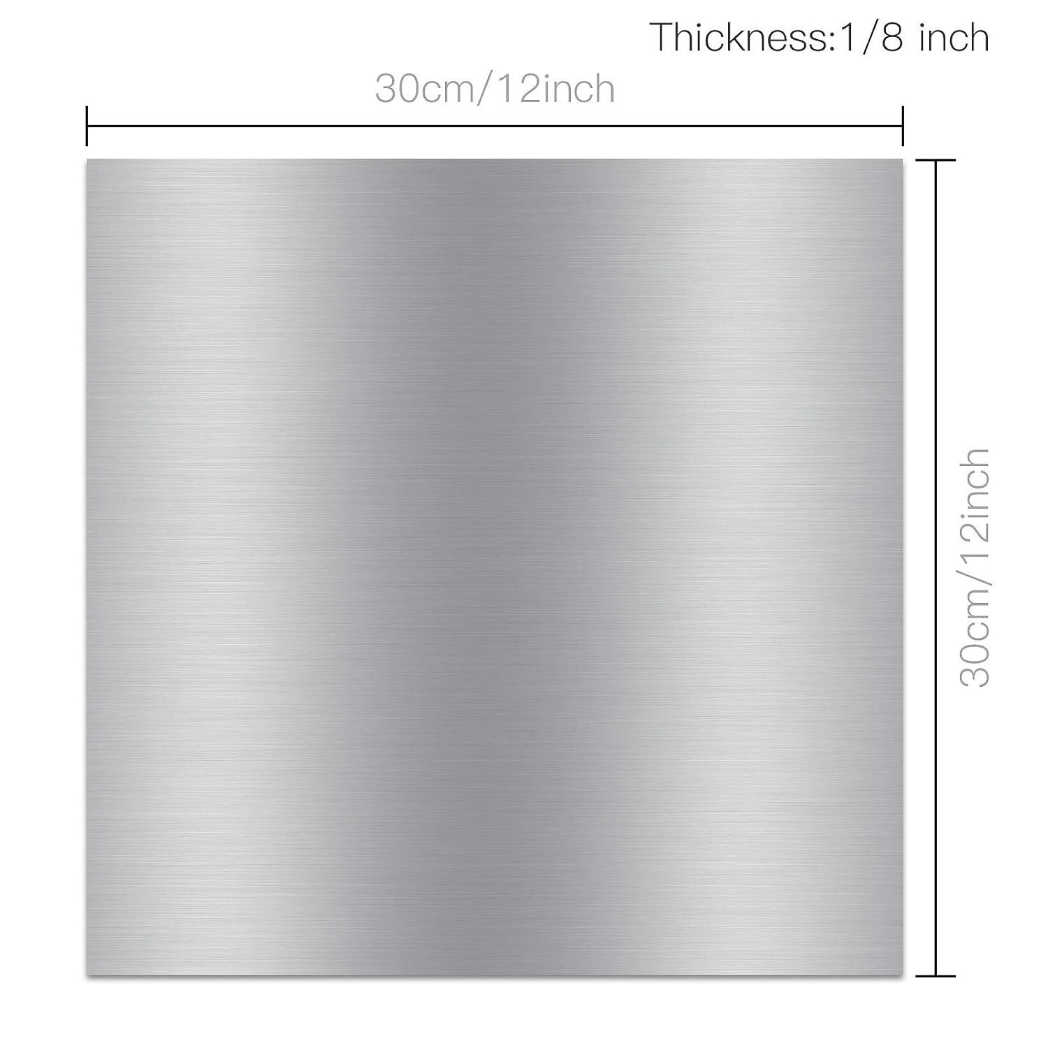 6061 T6 Aluminium Metal Sheet 12 x 12 x 1/8 Inch Flat Plain Plate Panel Aluminum