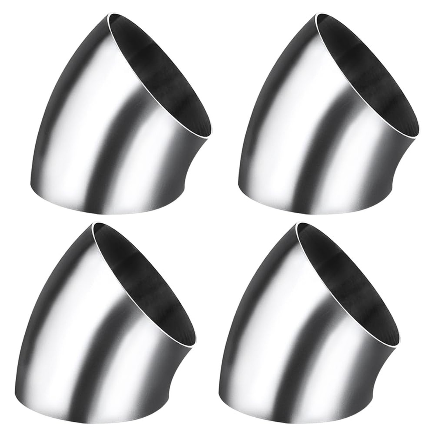 4Inch 45 Degree Stainless Steel Exhaust Elbow Pipe-16GA/. 065″ Wall-SS304 4″ …