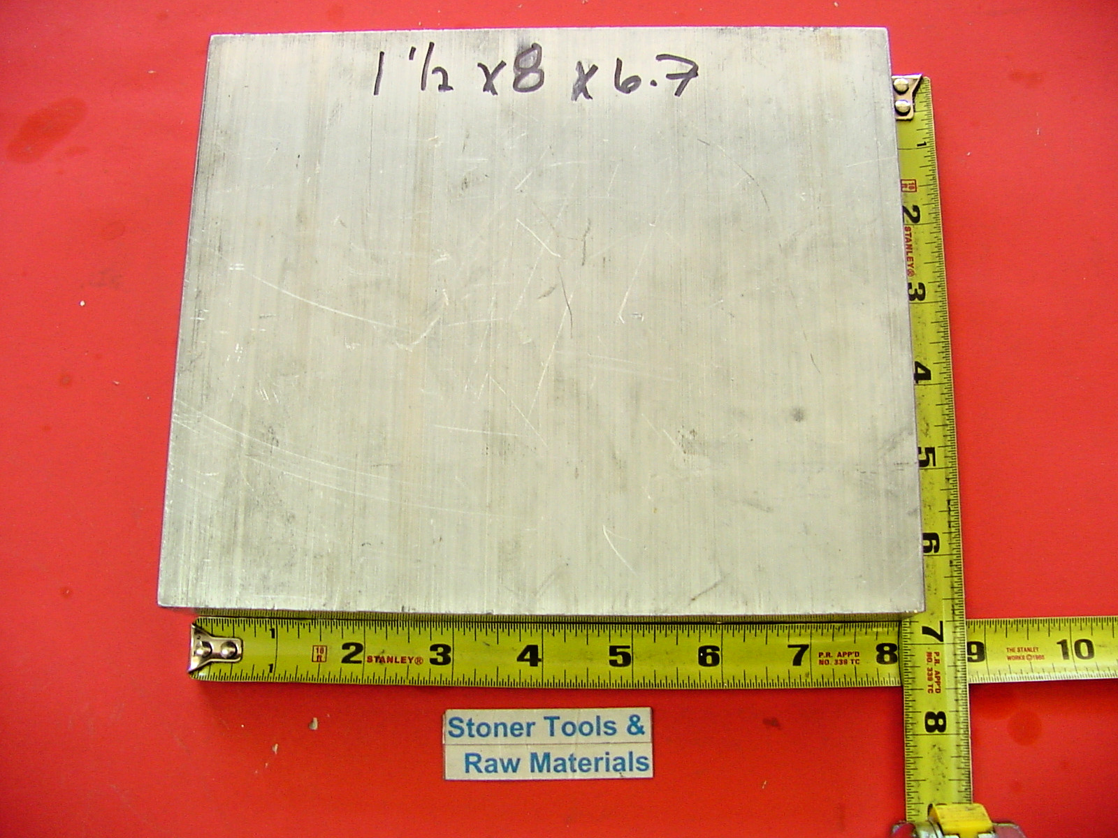 1-1/2″ X 8″ X 6.7″ ALUMINUM 6061 FLAT BAR SOLID T6511 New Mill Stock Plate 1.50″