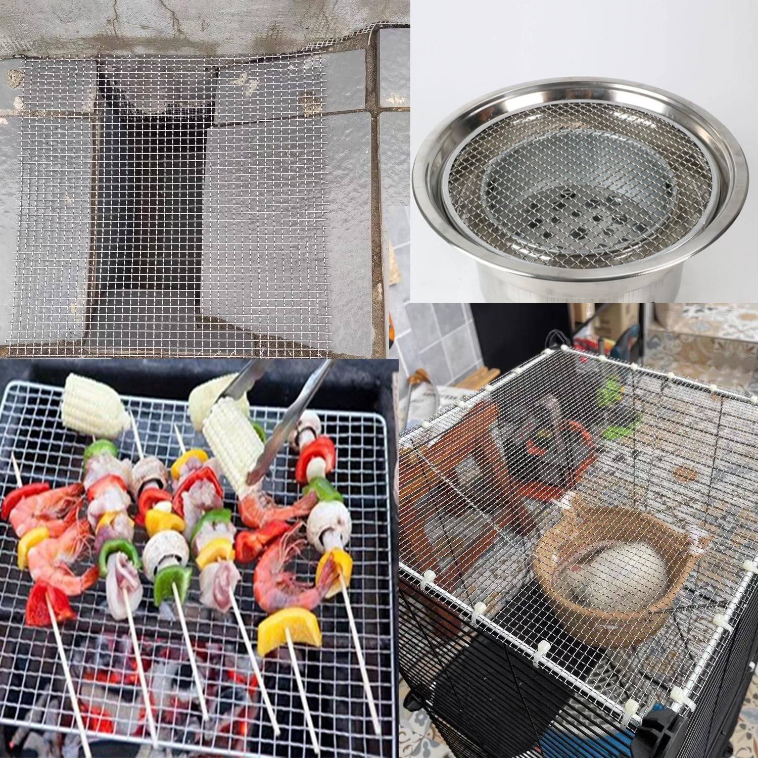 Stainless Steel Wire Mesh Screen 12×40 Inch, 2 Pcs, 5 Mesh, Rodent & Pest Contro