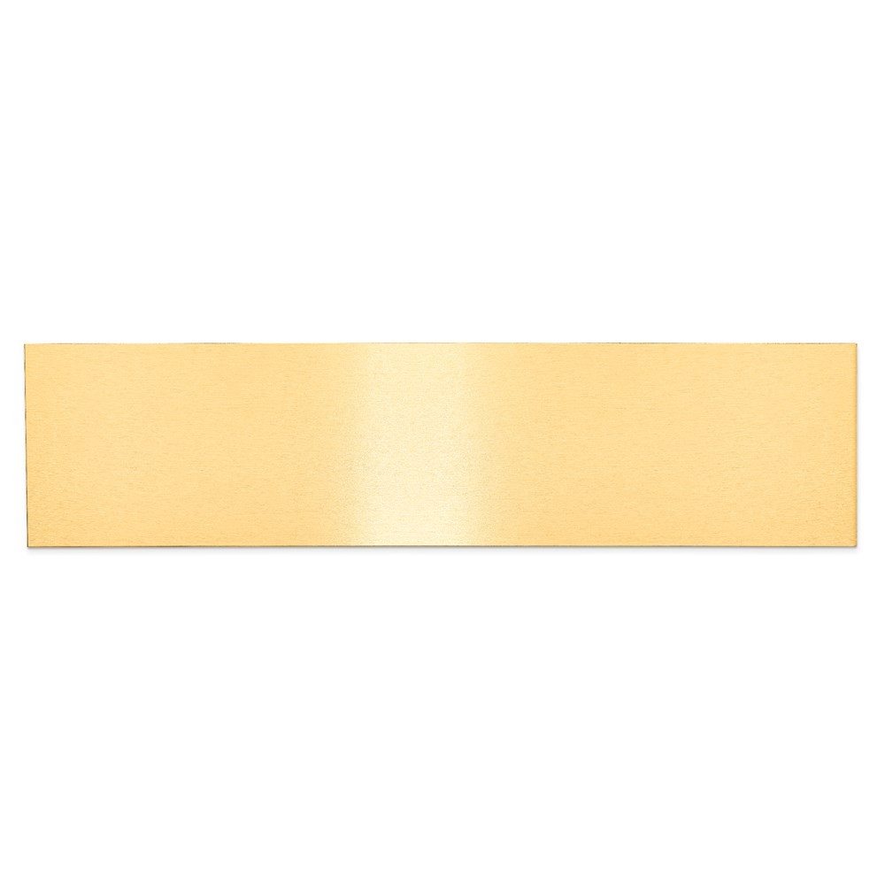 1 7/8 x 7 1/2 Satin Brass Plates-Set of 6