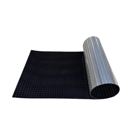 48″ x 96″ Black Aluminum Diamond Plate Sheet .025″ Thick 1/40th Trailer Rock