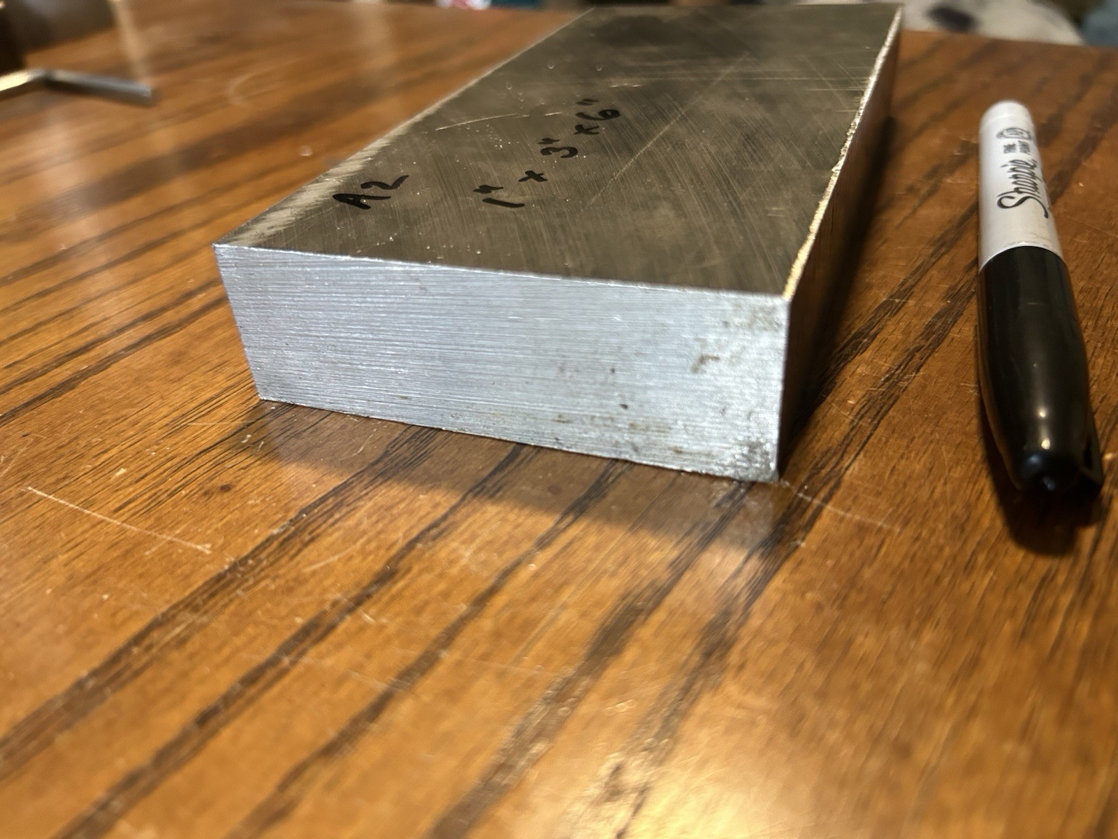 A2 Tool Steel, 1″ x 3″ x 6″, Flat Bar, Machine Stock
